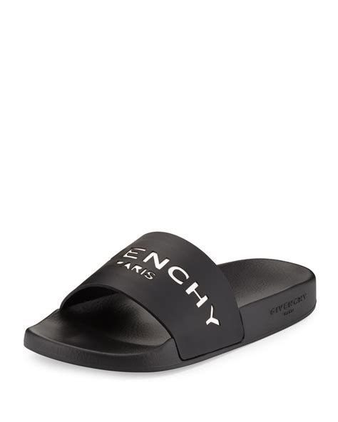 givenchy slides paint off review|Givenchy Logo Rubber Sandal Slide .